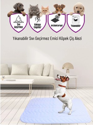 Vavey Kapitoneli Yıkanabilir Sıvı Geçirmez Emici Köpek Kedi Çiş Alezi 60X90 cm