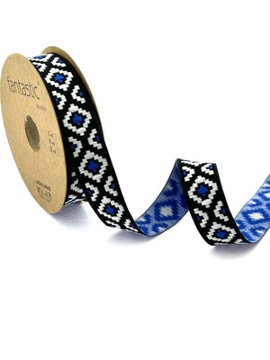 Fantastic Etnik Desen Dokuma Kurdele (2cm Genişlik - 10MT Uzunluk)
