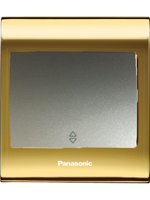 Viko  Thea Blu Vavian Anahtar, Çerçeve Gold+Dore, Kapak Metalik Beyaz