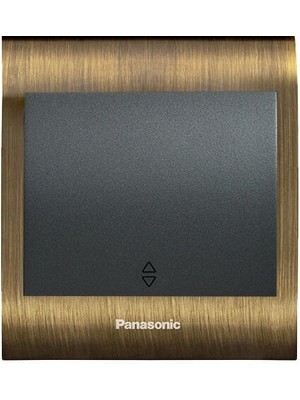 Panasonic Viko  Thea Blu Vavian Anahtar, Çerçeve Antique+Dore, Kapak Füme