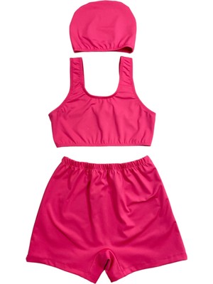 Mira Swim Kız Çocuk Şortlu Takım Mayo (Pembe)