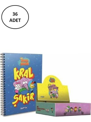 Gıpta Kral Şakir Spiralli A6 Karton Kapaklı Defter Stand
