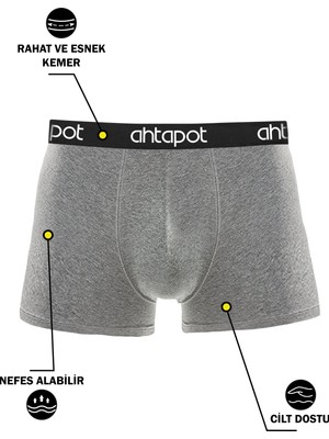 Ahtapot Collection 6'lı Kutu Likralı Premium Erkek Boxer Vitor