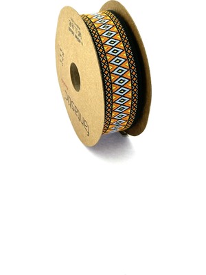 Fantastic Çok Renkli Dokuma Bordür Kurdele (28MM Genişlik - 10MT Uzunluk)