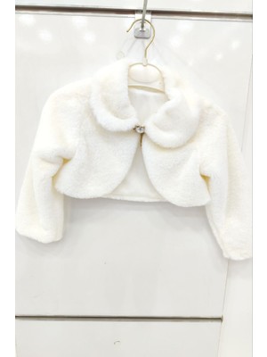 Abiye Kids Kız Çocuk Bolero Peluş Düz Pamuk  Bolero 2/14YAŞ