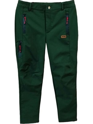Avcı Market Haki Yeşil Softshell Pantalon Içi Polarlı Gizli Fermuarlı - L
