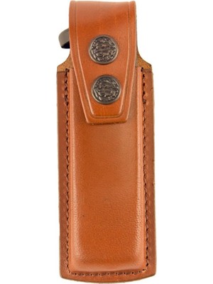 Polis Sepeti Tekli Şarjör Kılıfı Deri Maşalı Taba