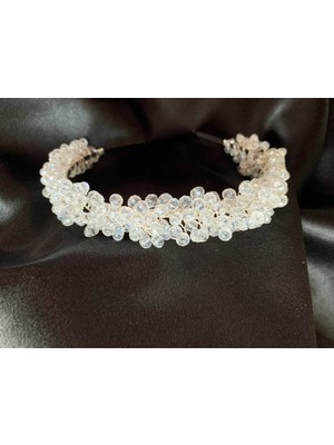 KG Tasarım & Aksesuar Gelin Baş Aksesuarı Kına Nişan Düğün Kristal Taç
