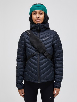 Peak Performance W Frost Down Hood Jacket Erkek Siyah Mont G79633060-10011