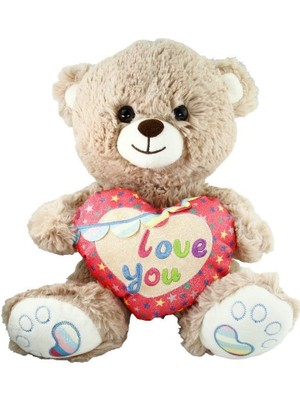 Alorise PJH2324  Peluş Kalpli Ayı Love You 30 cm -Vardem