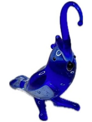 Hasyılmaz El Yapımı Mini Murano Cam Kuş Biblo A148-03