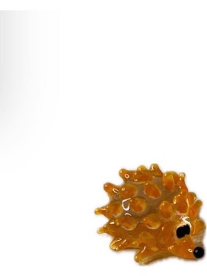 Hasyılmaz El Yapımı Mini Murano Cam Kirpi Biblo A149-03