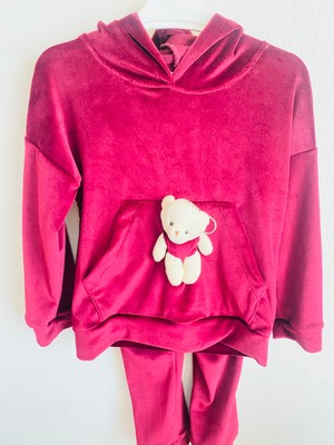 Ninomoro Babystyle Bordo Kadife 2li Takım