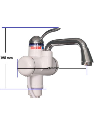 Sıcak Musluk Su Isıtıcı Termal Şofben Musluk