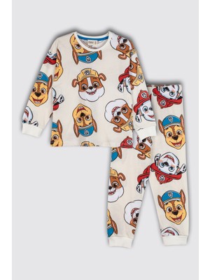 Zuzunga Mutlu Paw Patrol Desenli  Pamuk Çocuk Pijama Takımı