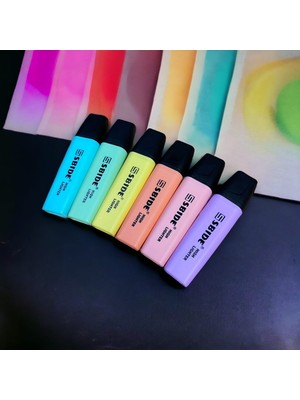 Sbıde 6lı Pastel Renk Fosforlu Kalem Seti