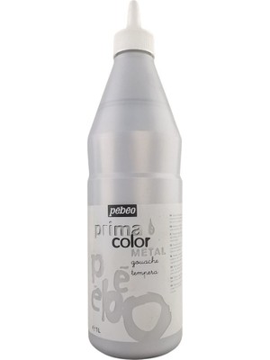 Pebeo Primacolor Guaj Boya Metalik Renkler 1lt Silver Gümüş