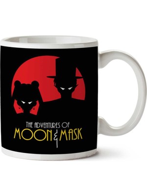 Moon And Mask Sailor Moon Batman And Robin Iki Tarafı Baskılı Kupa Bardak