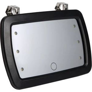 Araba Güneşlik Ayna Makyaj Güneş Gölgeleme Kozmetik Ayna Makyaj Aynası Otomobil Makyaj Aynası Altı LED Işıkları ile Araba Styling (Yurt Dışından)