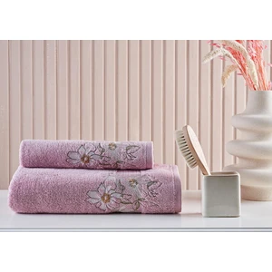 Marie Claire 2'li Havlu Set Micro Flora Gülkurusu