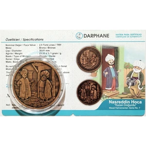 3Alp Koleksiyon Nasreddin Hoca "kazan Doğurdu" Masal Kahramanları Serisi No:7,hatıra Para (Sertifikalı) 2021