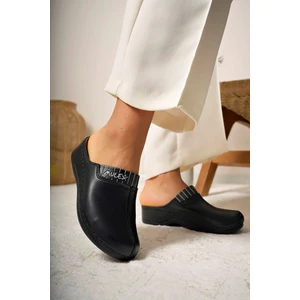 Gimer Avm Ortopedik Ped Burnu Kapalı Siyah Terlik