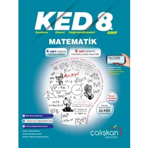 Çalışkan Yayınları 8. Sınıf LGS Matematik (KED) Kazanım Ekseni Değerlendirmeleri