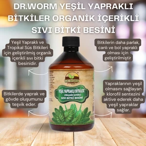 Dr. Worm Yeşil Yapraklı Bitkiler Organik Içerikli Sıvı Bitki Besini 500 ml