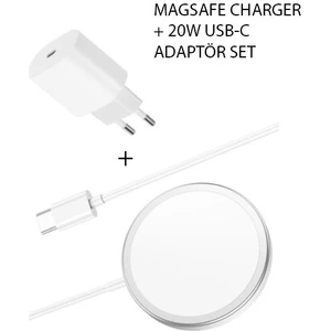 Apple Iphone Magsafe Manyetik Şarj Aleti İphone 11 12 13 14 Pro Max Plus Mini Tüm Serilere Uyumlu Usb-c 20W Adaptör
