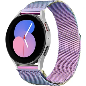 Cover Center  Amazfit Gts-Gts 2-GTS2E-GTS 2 Mini-Gts 3-Gts 4 Mini Uyumlu Mıknatıslı Metal Hasır Kordon