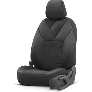 Tempo Design Airbag Dikişli Özel Tasarım Micro Qube Oto Koltuk Kılıfı Siyah