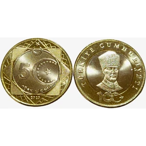 3Alp Koleksiyon 2023 Cumhuriyet'in 100.YILI Tedavül Hatıra 5 Lira "çil" Kapama Içinde.