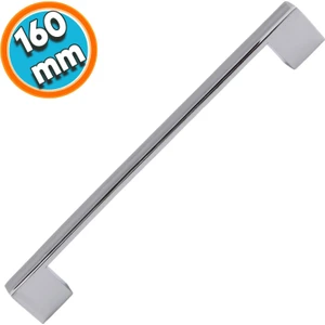 Mutfak Kulpu Çekmece Dolap Kapak Kulbu Metal Kulp Mobilya Krom Renk 160 mm Dolabı Kulpları