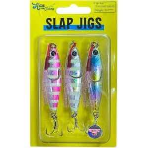 Han Fish Slap Jigs 3 Uv&glow Mix Jig Yem