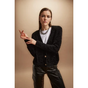 Oversize Fit V Yaka Triko Hırka K7886AZ23WN