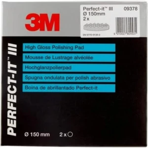 3M™ Perfect-It™ 09378 Yüksek Parlaklıklı Parlatma Pedi, Siyah-Sarmal (150 mm)