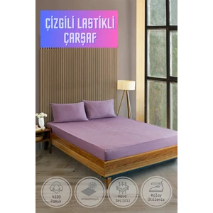 Soft Cotton Çift Kişilik Lastikli Çarşaf Takımı 180X200 cm + 2 Adet Yastık Kılıfı 50X70 cm