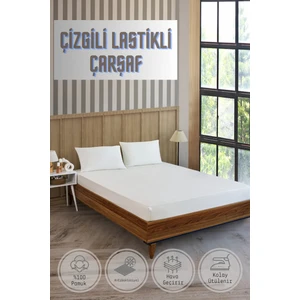 Soft Cotton Tek Kişilik Lastikli Çarşaf Seti 100X200 Cm,30 cm + 1 Adet Yastık Kılıfı 50X70 cm