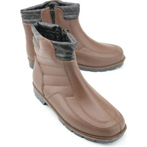 Kışlık Erkek Fermuarlı Içi Sıcak Astarlı Kar Bot Çizme