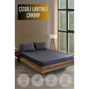Soft Cotton Tek Kişilik Lastikli Çarşaf Seti 100X200 Cm,30 cm + 1 Adet Yastık Kılıfı 50X70 cm