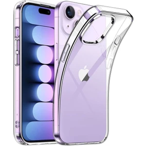 Apple Apple iPhone 15 Kılıf Şeffaf Ince Yumuşak Kaymaz Esnek Silikon