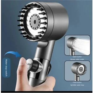 Yeni Nesil Filtreli Masaj Fonksiyonlu Start Stop Tuşlu Lüx Duş Banyo Başlığı El Duşu