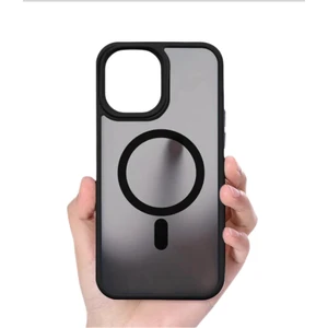 BufaloGlass Apple iPhone 15 Pro Max MagSafe Uyumlu Mat Premium Siyah Kılıf / Premium Magnific Black Case