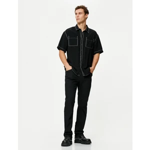 Straight Fit Boru Paça Kot Pantolon - Mark Jean