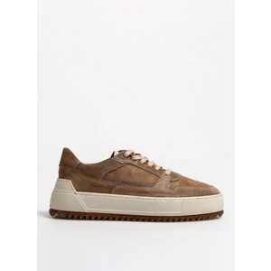 Bej Erkek Deri Sneaker CERIGNO