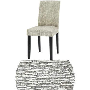 6 Adet Dokuma Jakar, Eteksiz, Sandalye Kılıfı. Yıkanabilir, Esnek, Lastikli Sandalye Örtüsü.