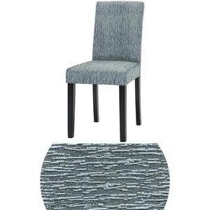 6 Adet Dokuma Jakar, Eteksiz, Sandalye Kılıfı. Yıkanabilir, Esnek, Lastikli Sandalye Örtüsü.