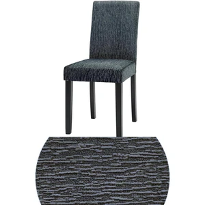 6 Adet Dokuma Jakar, Eteksiz, Sandalye Kılıfı. Yıkanabilir, Esnek, Lastikli Sandalye Örtüsü.