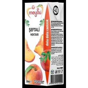 Meysu Şeftali Meyve Nektarı 200 ml 27'li
(1koli)