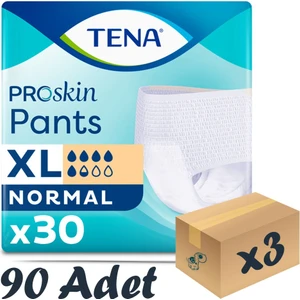 Proskin Pants Normal Emici Külot, En Büyük Boy XL 5.5 Damla, 30'lu 3 Paket 90 Adet